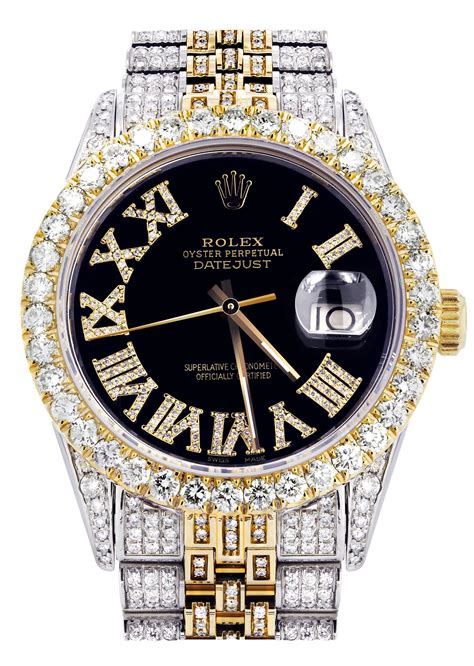 rolex computer face with diamonds|Rolex diamond watch.